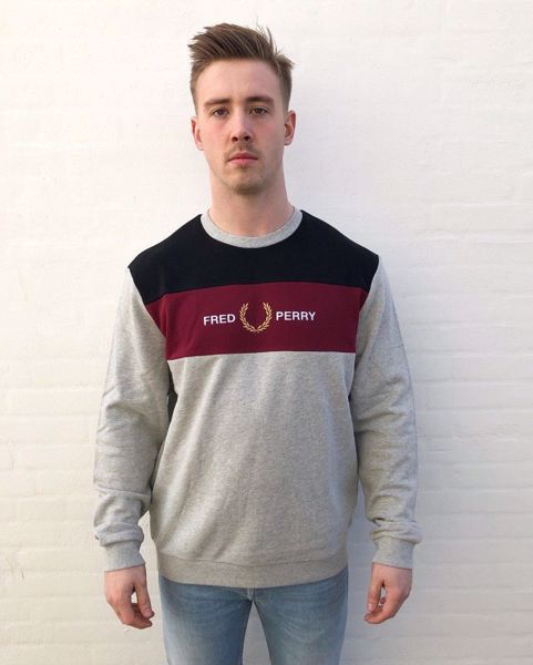 Fred Perry EMB Panel Sweatshirt