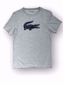 Billede af Lacoste Croco Logo T-shirt Grå