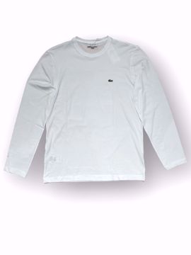 Billede af Lacoste Logo LS T-shirt Hvid