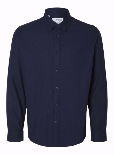 Billede af Selected Flannel Shirt Navy